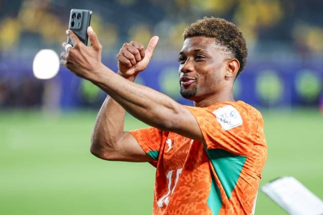 RECORD DATE NOT STATED FIFA World Cup, WM, Weltmeisterschaft, Fussball 2026 - Group E - Ivory Coast v Ecuador Amad Diallo player of Ivory Coast celebrate the 1 0 victory over Ecuador during the match between Ivory Coast and Ecuador in the first round of Group E of the 2026 FIFA World Cup group stage at Philadelphia Stadium, in Philadelphia, United States, on Sunday, June 14, 2026.(Foto: William Volcov Brazil Photo Press IMAGO) Sports Philadelphia PA United States of America Copyright: xWILLIAMxVOLCOVx