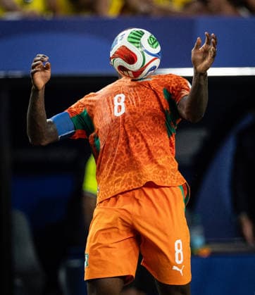 Franck Kessie of Cote d Ivoire controls the ball during a FIFA Men’s World Cup 2026 Group Stage football match between Cote d Ivoire and Ecuador at Philadelphia Stadium, in Philadelphia on June 14th 2026 (Photo by Ricardo Nogueira SPP)  Copyright: xRicardoxNogueira SPPx Sportspressphoto_SPR167140