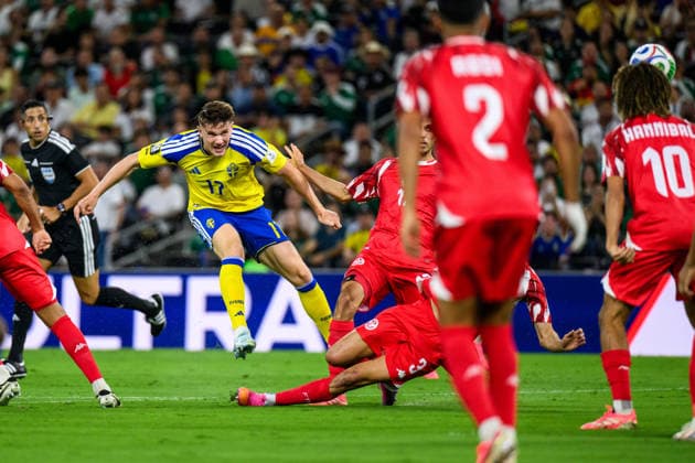 260614 Viktor Gyökeres of Sweden during the FIFA World Cup, WM, Weltmeisterschaft, Fussball 2026 football match between Sweden and Tunisia on June 14, 2026 in Monterrey. Photo: Joel Marklund BILDBYRAN kod JM PA1234 bbeng fotboll football soccer fotball vm fotbolls-vm fotball-vm fotbolls-vm 2026 fifa world cup 2026 sverige sweden sverige a tunisien tunisia