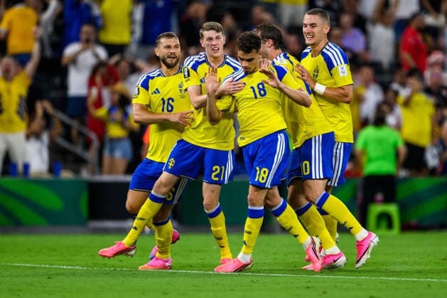 260614 Yasin Ayari of Sweden celebrates after scoring 1-0 during the FIFA World Cup, WM, Weltmeisterschaft, Fussball 2026 football match between Sweden and Tunisia on June 14, 2026 in Monterrey. Photo: Petter Arvidson BILDBYRAN kod PA PA1234 bbeng fotboll football soccer fotball vm fotbolls-vm fotball-vm fotbolls-vm 2026 fifa world cup 2026 sverige sweden sverige a tunisien tunisia bbauto jubel *** 260614 Yasin Ayari of Sweden celebrates after scoring 1 0 during the FIFA World Cup 2026 football match between Sweden and Tunisia on June 14, 2026 in Monterrey Photo Petter Arvidson BILDBYRAN kod PA PA1234 bbeng fotboll football soccer fotball vm fotbolls vm fotball vm fotbolls vm 2026 fifa world cup 2026 sverige sweden sverige a tunisien tunisia bbauto jubel  Copyright: PETTERxARVIDSON BB260614PA157