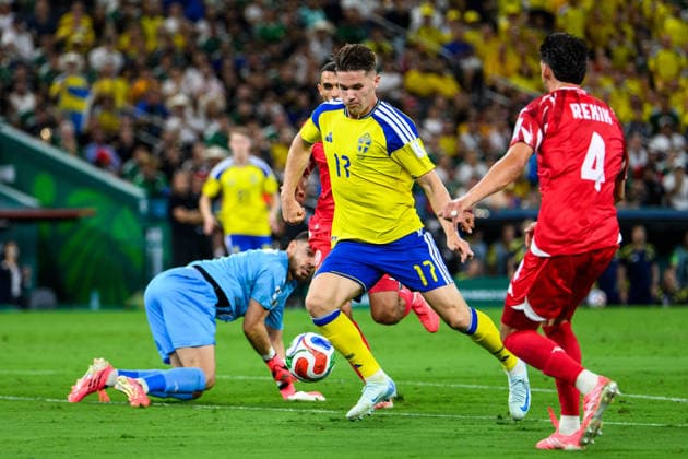 260614 Viktor Gyökeres of Sweden during the FIFA World Cup, WM, Weltmeisterschaft, Fussball 2026 football match between Sweden and Tunisia on June 14, 2026 in Monterrey. Photo: Petter Arvidson BILDBYRAN kod PA PA1234 bbeng fotboll football soccer fotball vm fotbolls-vm fotball-vm fotbolls-vm 2026 fifa world cup 2026 sverige sweden sverige a tunisien tunisia bbauto