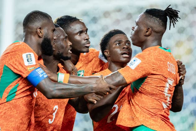 Ivory Coast vs. Ecuador FILADÃ LFIA, PN - 14.06.2026: IVORY COAST VS. ECUADOR - Ivory Coast players celebrate the goal during the match against Ecuador, valid for the group stage of the 2026 FIFA World Cup, WM, Weltmeisterschaft, Fussball held at Lincoln Financial Field, in Philadelphia, Pennsylvania, United States, this Sunday (14). (Photo: Danilo Fernandes Fotoarena) x2962215x  DaniloxFernandes