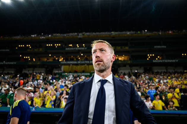260614 Head coach Graham Potter of Sweden during the FIFA World Cup, WM, Weltmeisterschaft, Fussball 2026 football match between Sweden and Tunisia on June 14, 2026 in Monterrey. Photo: Petter Arvidson BILDBYRAN kod PA PA1234 bbeng fotboll football soccer fotball vm fotbolls-vm fotball-vm fotbolls-vm 2026 fifa world cup 2026 sverige sweden sverige a tunisien tunisia bbauto