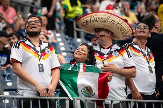 June 14, 2026, Houston, Texas, USA: Germany fans support their team during the FIFA World Cup, WM, Weltmeisterschaft, Fussball 2026 Group E between Germany and CuraÂao at Houston Stadium in Houston, Texas, USA, on June 14, 2026. Houston USA - ZUMAp213 20260614_znp_p213_036 Copyright: xLynnxPenningtonx