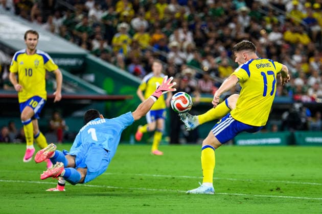 260614 Viktor Gyökeres of Sweden during the FIFA World Cup, WM, Weltmeisterschaft, Fussball 2026 football match between Sweden and Tunisia on June 14, 2026 in Monterrey. Photo: Petter Arvidson BILDBYRAN kod PA PA1234 bbeng fotboll football soccer fotball vm fotbolls-vm fotball-vm fotbolls-vm 2026 fifa world cup 2026 sverige sweden sverige a tunisien tunisia bbauto