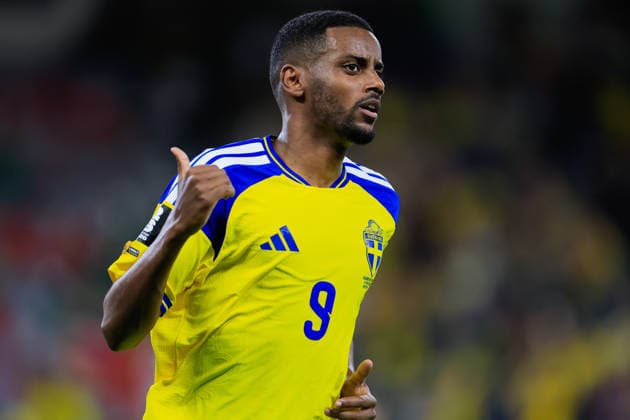 FIFA World Cup, WM, Weltmeisterschaft, Fussball 2026 SWEDEN VS TUNISIA FIFA WORLD CUP 2026 SWEDEN VS TUNISIA 14062026 MONTERREY, NUEVO LEON. Action photo of Alexander Isak (9) of Sweden celebrating a goal scored, during Round 1 Group F game of the FIFA World Cup 2026, held at the Estadio Monterrey of Monterrey, Nuevo Leon. Foto de accion de Alexander Isak (9) de Suecia celebrando un gol anotado, durante juego de Ronda 1 del Grupo F de la Copa del Mundo 2026 de la FIFA, celebrado en el Estadio Monterrey de Monterrey, Nuevo Leon. PHOTO BY IMAGENSHOP AGENCIA FOTOGRAFICA MONTERREY NUEVO LEON MEXICO