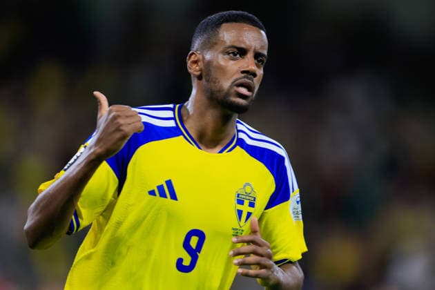 FIFA World Cup, WM, Weltmeisterschaft, Fussball 2026 SWEDEN VS TUNISIA FIFA WORLD CUP 2026 SWEDEN VS TUNISIA 14062026 MONTERREY, NUEVO LEON. Action photo of Alexander Isak (9) of Sweden celebrating a goal scored, during Round 1 Group F game of the FIFA World Cup 2026, held at the Estadio Monterrey of Monterrey, Nuevo Leon. Foto de accion de Alexander Isak (9) de Suecia celebrando un gol anotado, durante juego de Ronda 1 del Grupo F de la Copa del Mundo 2026 de la FIFA, celebrado en el Estadio Monterrey de Monterrey, Nuevo Leon. PHOTO BY IMAGENSHOP AGENCIA FOTOGRAFICA MONTERREY NUEVO LEON MEXICO