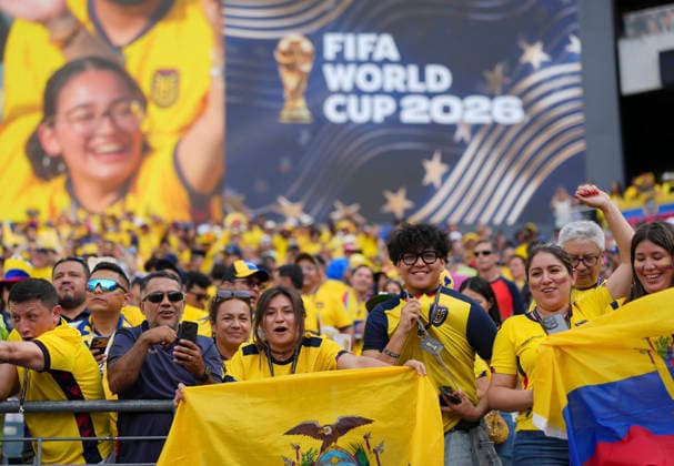 (260615) -- PHILADELPHIA, June 15, 2026 -- Fans of Ecuador are seen before the group E match between Cote d Ivoire and Ecuador at the 2026 FIFA World Cup, WM, Weltmeisterschaft, Fussball at Philadelphia Stadium in Philadelphia, the United States, June 14, 2026. ) (SP)U.S.-PHILADELPHIA-FOOTBALL-FIFA WORLD CUP-GROUP E-CIV VS ECU HuxXingyu 