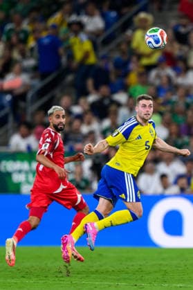 260614 Gabriel Gudmundsson of Sweden during the FIFA World Cup, WM, Weltmeisterschaft, Fussball 2026 football match between Sweden and Tunisia on June 14, 2026 in Monterrey. Photo: Petter Arvidson BILDBYRAN kod PA PA1234 bbeng fotboll football soccer fotball vm fotbolls-vm fotball-vm fotbolls-vm 2026 fifa world cup 2026 sverige sweden sverige a tunisien tunisia bbauto