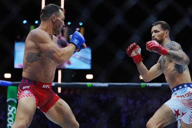 UFC Freedom 250 WASHINGTON, DC - June 14, 2026 : Mauricio Ruffy and Michael Chandler meet in the octagon for a 3-round bout at UFC Freedom 250 at The White House South Lawn on June 14, 2026 in Las Vegas, NV. (Photo by Louis Grasse PXImages) WASHINGTON, DC The White House South Lawn DC USA Copyright: xLouisxGrassex