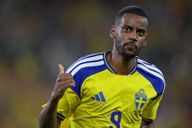June 14, 2026, Monterrey, Mexico: Alexander Isak of Sweden celebrates after scoring the second goal of his team during the match between Sweden and Tunisia for the 1st round of the group F of the FIFA World Cup, WM, Weltmeisterschaft, Fussball 2026 at Monterrey Stadium on June 14, 2026 in Monterrey, Mexico. Photo: DiaEsportivo Monterrey Mexico - ZUMAh208 20260614_zsp_h208_022 Copyright: xHeulerxAndreyx