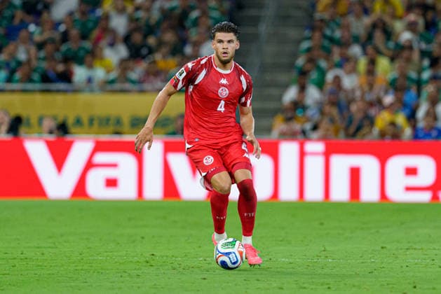 Omar Rekik seen during FIFA World Cup, WM, Weltmeisterschaft, Fussball 2026 game between national teams of Sweden and Tunisia (Alejandro Espino Ball Raw Images) Monterrey Monterrey Stadium Mexico Copyright: xAlejandroxEspinox alejandroespino_sweden_tunisia_2526_3-14
