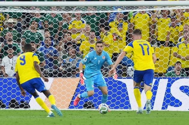 Sweden v Tunisia - FIFA World Cup, WM, Weltmeisterschaft, Fussball 2026 - Group F MONTERREY, MEXICO - JUNE 14: Victor Gyokeres of Sweden in action during the 2026 FIFA World Cup First Stage Group F match between Sweden and Tunisia at Estadio BBVA (Monterrey Stadium) in Monterrey, Mexico on June 14, 2026. Juancho Torres Anadolu Monterrey Mexico. Editorial use only. Please get in touch for any other usage.  Copyright: x2026xAnadoluxJuanchoxTorresx