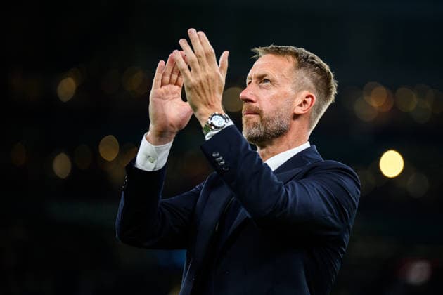 260614 Head coach Graham Potter of Sweden after the FIFA World Cup, WM, Weltmeisterschaft, Fussball 2026 football match between Sweden and Tunisia on June 14, 2026 in Monterrey. Photo: Petter Arvidson BILDBYRAN kod PA PA1234 bbeng fotboll football soccer fotball vm fotbolls-vm fotball-vm fotbolls-vm 2026 fifa world cup 2026 sverige sweden sverige a tunisien tunisia bbauto jubel