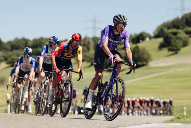 Radsport, GP Gippingen, 14.06.2026 Vorne:Patrick Gamper (AUT, Team Jayco AlUla) Leuggern Schweiz