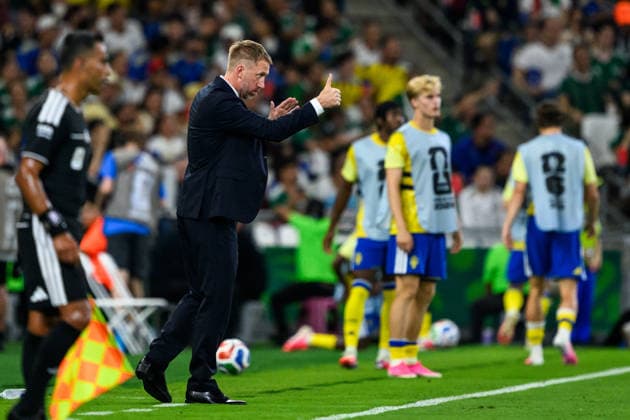 260614 Head coach Graham Potter of Sweden during the FIFA World Cup, WM, Weltmeisterschaft, Fussball 2026 football match between Sweden and Tunisia on June 14, 2026 in Monterrey. Photo: Joel Marklund BILDBYRAN kod JM PA1234 bbeng fotboll football soccer fotball vm fotbolls-vm fotball-vm fotbolls-vm 2026 fifa world cup 2026 sverige sweden sverige a tunisien tunisia