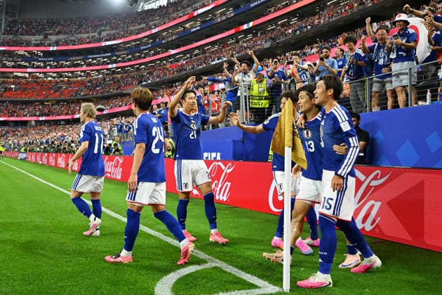 Japan team group, Mannschaftsbild, Totale (JPN), Keito Nakamura (JPN), JUNE 14, 2026 - Football Soccer : FIFA World Cup, WM, Weltmeisterschaft, Fussball 2026 Group F match between Netherlands 2-2 Japan at Dallas Stadium in Arlington, Texas, USA.  aflo_334491655 KenjiroxMatsuox