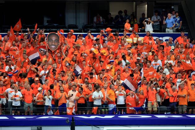 2026-06-14 Netherlands v Japan - Group F - FIFA World Cup, WM, Weltmeisterschaft, Fussball 2026 DALLAS, UNITED STATES - JUNE 14: Fans and supporters of the Netherlands during the Group F - FIFA World Cup 2026 match between Netherlands and Japan at Dallas Stadium on June 14, 2026 in Dallas, United States. (Photo by BSR Agency) Dallas United States Content not available for redistribution in The Netherlands directly or indirectly through any third parties. Copyright: xBSRxAgencyx