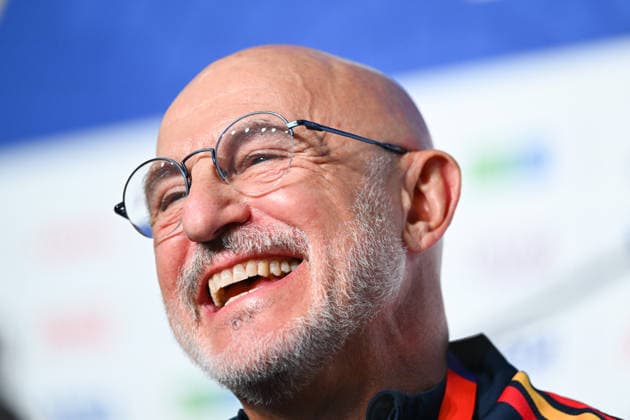 (260615) -- ATLANTA, June 15, 2026 -- Luis de la Fuente, head coach of Spain, attends a press conference, PK, Pressekonferenz ahead of Group H match between Spain and Cape Verde at the FIFA World Cup, WM, Weltmeisterschaft, Fussball 2026 at Atlanta Stadium in Atlanta, the United States, June 14, 2026. ) (SP)U.S.-ATLANTA-FOOTBALL-FIFA WORLD CUP-PRESS CONFERENCE-SPAIN JuxHuanzong 