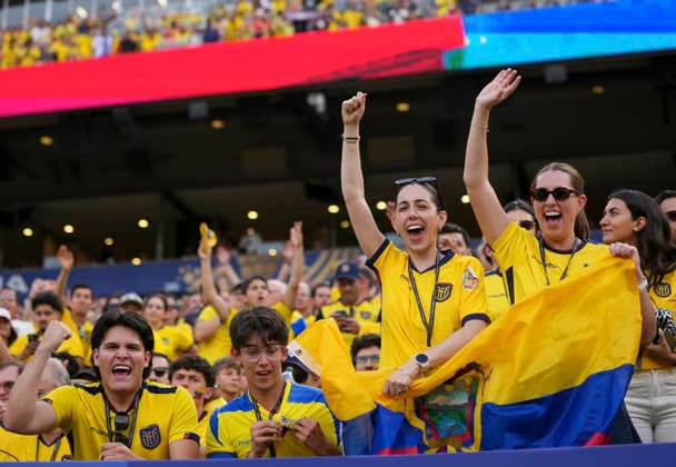 (260615) -- PHILADELPHIA, June 15, 2026 -- Fans of Ecuador are seen during the group E match between Cote d Ivoire and Ecuador at the 2026 FIFA World Cup, WM, Weltmeisterschaft, Fussball at Philadelphia Stadium in Philadelphia, the United States, June 14, 2026. ) (SP)U.S.-PHILADELPHIA-FOOTBALL-FIFA WORLD CUP-GROUP E-CIV VS ECU HuxXingyu 