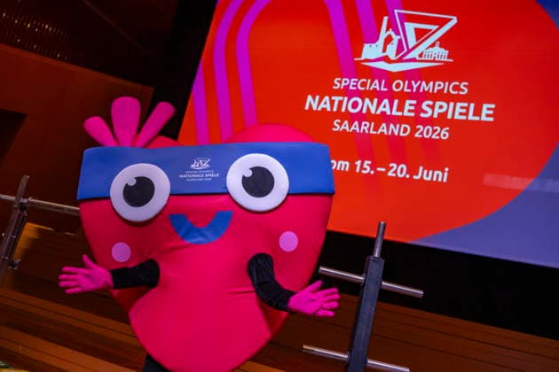 Die Nationalen Spiele der Special Olympics starten am Montag (15.6.2026) im Saarland. Ministerpräsidentin Anke Rehlinger bei der Start-Pressekonferenz in Saarbrücken. *** The Special Olympics National Games start on Monday 15 6 2026 in Saarland Minister-President Anke Rehlinger at the start press conference in Saarbrücken bub