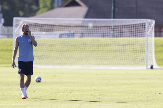 Englands first training session Kansas 14.06.2026 FIFA World Cup, WM, Weltmeisterschaft, Fussball 2026 .The England team arrive at their base camp hotel in Kansas .Englands first training session at their new home from home, Swope soccer village, Kansas..Harry Kane  Copyright: xDarrenxFletcherx NINTCHDBPICT001088230786