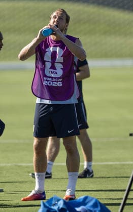 Englands first training session Kansas 14.06.2026 FIFA World Cup, WM, Weltmeisterschaft, Fussball 2026 .The England team arrive at their base camp hotel in Kansas .Englands first training session at their new home from home, Swope soccer village, Kansas..Harry Kane  Copyright: xDarrenxFletcherx NINTCHDBPICT001088342254