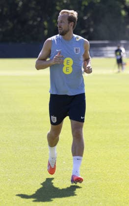 Englands first training session Kansas 14.06.2026 FIFA World Cup, WM, Weltmeisterschaft, Fussball 2026 .The England team arrive at their base camp hotel in Kansas .Englands first training session at their new home from home, Swope soccer village, Kansas..Harry Kane  Copyright: xDarrenxFletcherx NINTCHDBPICT001088437075