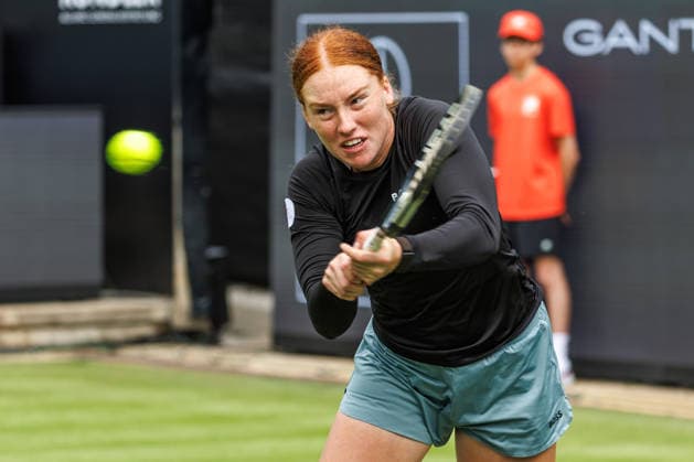 Berlin, 15.06.26, Tennis: VANDA Pharmaceuticals BERLIN TENNIS OPEN 2026 im Steffi-Graf-Stadion. Damen, Einzel, Diane Parry (FRA) vs Ella Seidel (GER). Ella Seidel retourniert einen Ball. VANDA Pharmaceuticals BERLIN TENNIS OPEN 2026