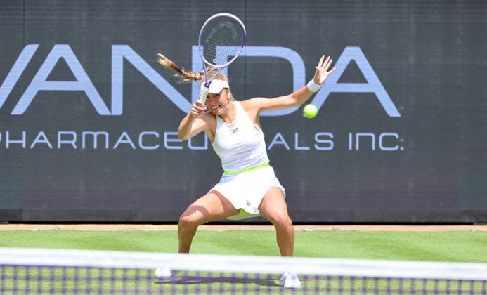 Magdalena Frech (POL) Einzelbild Freisteller Aktion VANDA Pharmaceuticals Berlin Tennis Open Damen 15.06.2026