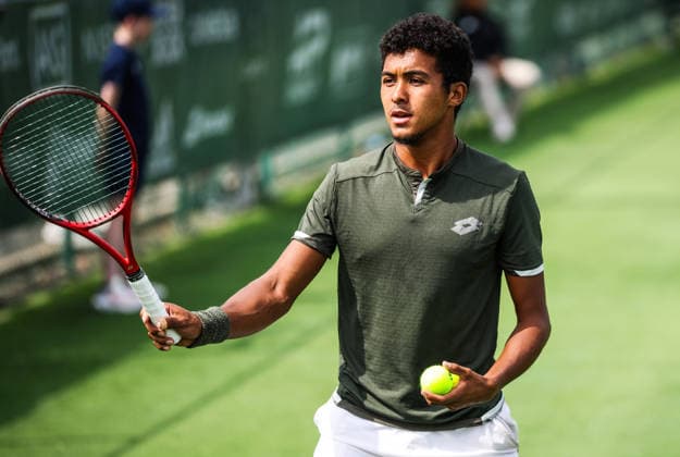 ATP, Tennis Herren Men s Tournament, Elm Park Golf & Sports Club, Dublin 15 6 2026 2nd Round Qualifying Ammar Elamin vs Thanasi Kokkinakis Ammar Elamin of Ireland Ammar Elamin 15 6 2026  Copyright: x INPHO TomxMaherx RDR_3162