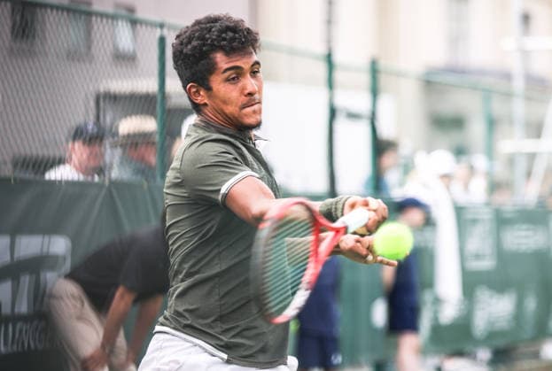 ATP, Tennis Herren Men s Tournament, Elm Park Golf & Sports Club, Dublin 15 6 2026 2nd Round Qualifying Ammar Elamin vs Thanasi Kokkinakis Ammar Elamin of Ireland Ammar Elamin 15 6 2026  Copyright: x INPHO TomxMaherx RDR_4708