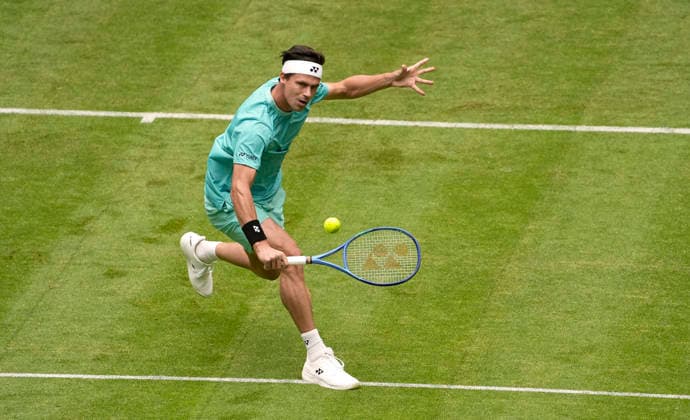 photo : Daniel Altmaier (GER) Tennis-Turnier Terra Wortmann Cup - erste Runde - im Gerry Weber Sportpark ( Heristo Arena ) in Halle Westfalen am Mo. 15.06.2026