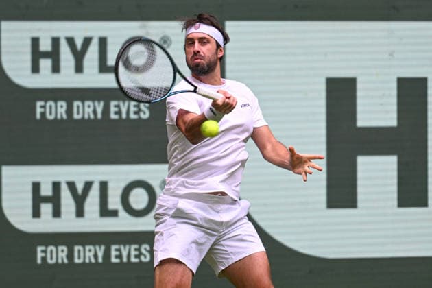 Nikoloz Basilashvili (GEO) 15.06.2026 ¢ Tennis ¢ TERRA WORTMANN OPEN ¢ ATP, Tennis Herren 500, heristo-arena-Halle (Westfalen), TERRA WORTMANN OPEN, NRW Germany