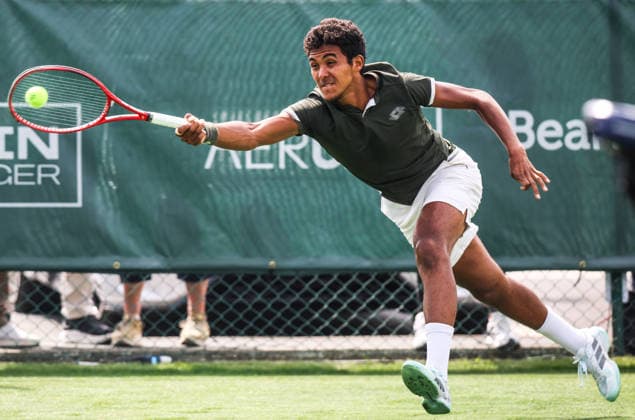 ATP, Tennis Herren Men s Tournament, Elm Park Golf & Sports Club, Dublin 15 6 2026 2nd Round Qualifying Ammar Elamin vs Thanasi Kokkinakis Ammar Elamin of Ireland Ammar Elamin 15 6 2026  Copyright: x INPHO TomxMaherx RDR_3687