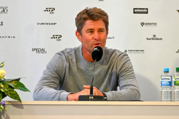 Michael Kohlmann (GER, Davis-Cup-Kapitaen) waehrend einer Pressekonferenz TERRA WORTMANN Open 2026, Tennis, ATP, Tennis Herren Tennis Herren 500, Turnier, Hauptfeld, 15.06.2026, TERRA WORTMANN Open 2026, Tennis, ATP, Tennis Herren 500, Turnier, Hauptfeld, 15.06.2026 Halle