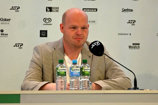 Sven Wortmann (geschaeftsfuehrender Gesellschafter der heristo-arena) waehrend einer Pressekonferenz TERRA WORTMANN Open 2026, Tennis, ATP, Tennis Herren Tennis Herren 500, Turnier, Hauptfeld, 15.06.2026, TERRA WORTMANN Open 2026, Tennis, ATP, Tennis Herren 500, Turnier, Hauptfeld, 15.06.2026 Halle