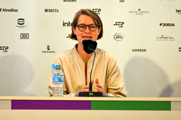 Veronika Ruecker (GER, DTB-Vorstand) waehrend einer Pressekonferenz TERRA WORTMANN Open 2026, Tennis, ATP, Tennis Herren Tennis Herren 500, Turnier, Hauptfeld, 15.06.2026, TERRA WORTMANN Open 2026, Tennis, ATP, Tennis Herren 500, Turnier, Hauptfeld, 15.06.2026 Halle