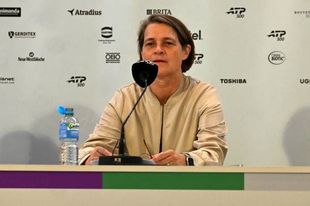 Veronika Ruecker (GER, DTB-Vorstand) waehrend einer Pressekonferenz TERRA WORTMANN Open 2026, Tennis, ATP, Tennis Herren Tennis Herren 500, Turnier, Hauptfeld, 15.06.2026, TERRA WORTMANN Open 2026, Tennis, ATP, Tennis Herren 500, Turnier, Hauptfeld, 15.06.2026 Halle