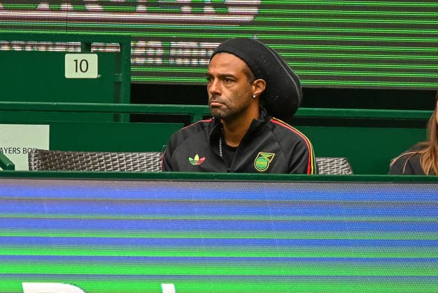 Dustin Brown (GER) schaut das Match zwischen Daniel Altmaier (GER) und Nikoloz Basilashvili (GEO) TERRA WORTMANN Open 2026, Tennis, ATP, Tennis Herren Tennis Herren 500, Turnier, Hauptfeld, 15.06.2026, TERRA WORTMANN Open 2026, Tennis, ATP, Tennis Herren 500, Turnier, Hauptfeld, 15.06.2026 Halle
