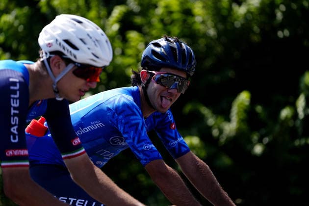 The blue jersey Italy s Luca Fraticelli of Nazionale Italiana during Stage 2 of the Giro Next Gen 2026, from Tropea to Crotone, Italy, Monday, June 15, 2026.  Copyright: xFabioxFerrari LaPressex