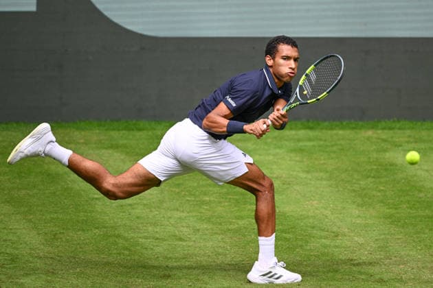 Felix AUGER-ALIASSIME (CAN) 15.06.2026 ¢ Tennis ¢ TERRA WORTMANN OPEN ¢ ATP, Tennis Herren 500, heristo-arena-Halle (Westfalen), TERRA WORTMANN OPEN, NRW Germany
