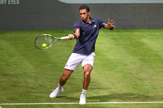 Felix AUGER-ALIASSIME (CAN) 15.06.2026 ¢ Tennis ¢ TERRA WORTMANN OPEN ¢ ATP, Tennis Herren 500, heristo-arena-Halle (Westfalen), TERRA WORTMANN OPEN, NRW Germany
