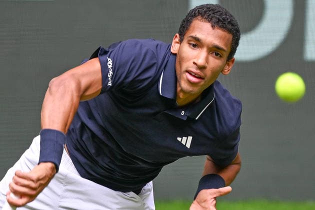 Felix AUGER-ALIASSIME (CAN) 15.06.2026 ¢ Tennis ¢ TERRA WORTMANN OPEN ¢ ATP, Tennis Herren 500, heristo-arena-Halle (Westfalen), TERRA WORTMANN OPEN, NRW Germany