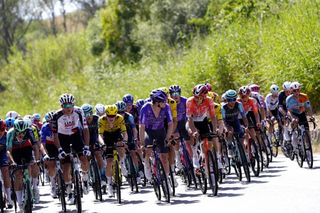 The pack rides cycles during Stage 2 of the Giro Next Gen 2026, from Tropea to Crotone, Italy, Monday, June 15, 2026.  Copyright: xFabioxFerrari LaPressex