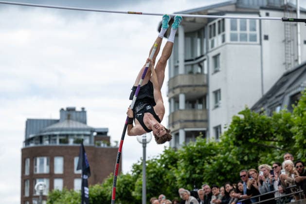 RECORD DATE NOT STATED Flight Circus - Düsseldorf, Germany 14.06.2026 DÜSSELDORF, GERMANY - JUNE 14: PRÖBSTLE Louis (GER, MTG Mannheim) during the Flight Circus at Düsseldorf on June 14, 2026 in Düsseldorf, Germany.