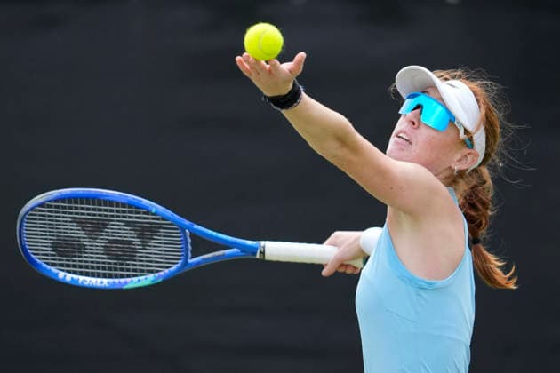 Lexus Nottingham Open - Day One Maya Joint of Australia competes during her Round of 32 match at the 2026 Lexus Nottingham Open Women s tennis tournament at the Nottingham Tennis Centre in Nottingham, England, on June 15, 2026. Nottingham United Kingdom  Copyright: xOwenxHammondx originalFilename:hammond-2026lexu260615_np9Sw.jpg
