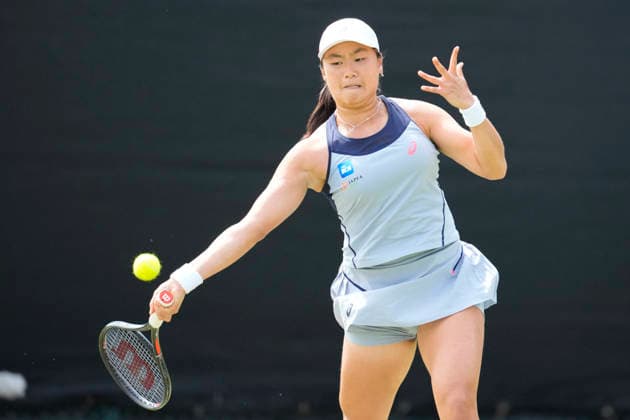 Lexus Nottingham Open - Day One Janice Tjen of Indonesia competes during her Round of 32 match at the 2026 Lexus Nottingham Open Women s tennis tournament at the Nottingham Tennis Centre in Nottingham, England, on June 15, 2026. Nottingham United Kingdom  Copyright: xOwenxHammondx originalFilename:hammond-2026lexu260615_npR38.jpg