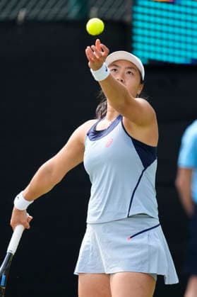 Lexus Nottingham Open - Day One Janice Tjen of Indonesia competes during her Round of 32 match at the 2026 Lexus Nottingham Open Women s tennis tournament at the Nottingham Tennis Centre in Nottingham, England, on June 15, 2026. Nottingham United Kingdom  Copyright: xOwenxHammondx originalFilename:hammond-2026lexu260615_npUvv.jpg
