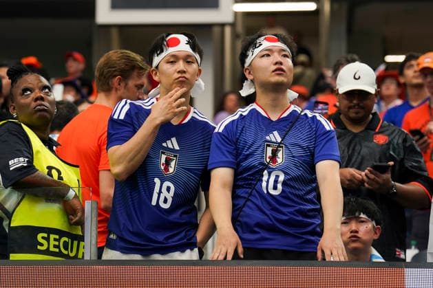 Netherlands v Japan, FIFA World Cup, WM, Weltmeisterschaft, Fussball 2026 Japan Fans during the Netherlands v Japan FIFA WORLD CUP 2026 Group F match at Dallas Stadium, Arlington, United States on 14 June 2026 Credit: Eleanor Hoad Every Second Media Editorial use only. All images are copyright Every Second Media Limited. No images may be reproduced without prior permission. Copyright: xIMAGO EveryxSecondxMediax ESM-2031-0052 EleanorxHoadx xEveryxSecondxMediax